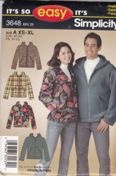 3648 HIM HER HOODED ZIP SWEATSHIRT UNI PATTERN XS-XL